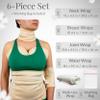 Reusable Castor Oil Pack Wrap Organic Cotton Flannel, 6Pcs Organic Castor Oil Wrap Stomach Neck Chest Knee, Castor Oil Compress for Liver Detox, Anti Oil Leak (Oil Not Included) view 4