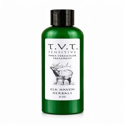 Elk Haven Herbals T.V.T. Sensitive - Tinea Versicolor Treatment and Cure for Sensitive Skin (8 oz)