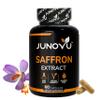 Junovu Premium Saffron Supplements - Pure Saffron Extract Capsules 88.50mg - Made in USA - Focus | Mood | Vision Support - Non-GMO, Vegan, Gluten Free - 60 Capsules (Pack of 1) view 1
