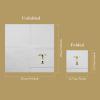 Ottin Monogrammed Letter T 120 Packs Initial Paper Cocktial Napkins 5'' Golden Foil Disposable Napkins for Brithday Wedding Engagement Family Gathering Holiday Dinner Business Reception view 2