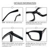 REAVEE 3 Pack Oversized Square Reading Glasses Oprah Style for Women, Blue Light Blocking Large Frame Computer Designer Fashion Readers with Spring Hinge (Black/Pink Tortois/Grey,2.75) view 4