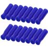 Mini Skater 16Pcs Blue Silicone Reusable Straws Tips Covers, Large Size, Fit for 8mm Stainless Steel Straws view 1