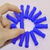 Mini Skater 16Pcs Blue Silicone Reusable Straws Tips Covers, Large Size, Fit for 8mm Stainless Steel Straws view 2