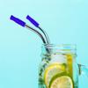 Mini Skater 16Pcs Blue Silicone Reusable Straws Tips Covers, Large Size, Fit for 8mm Stainless Steel Straws view 4