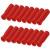 Mini Skater 16Pcs Red Silicone Reusable Straws Tips Covers, Large Size, Fit for 8mm Stainless Steel Straws view 1