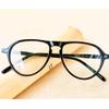 NILZA Simple Readers Unisex Oversized Eyeglasses 1.5 Tortoise Glasses Blue Light Computer Reading Glasses Full Frame (Color : Black, Size : 2.25x) view 2