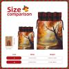 EVANEM Christmas Gift Bags with Drawstring Burlap Gift Bags Autumn art Christmas Linen Bags for Xmas Party Candy Bags with Cards Xmas Reusable Wrapping Bags Christmas Linen Treat Bags for Holiday view 3