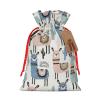 Fresqa Tropical Cactus Animal Lama Reusable Christmas Gift Bags Cloth Gift Bags For Endearing Presentation-Memorable Moments view 1