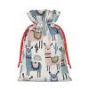 Fresqa Tropical Cactus Animal Lama Reusable Christmas Gift Bags Cloth Gift Bags For Endearing Presentation-Memorable Moments view 2