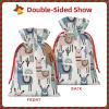 Fresqa Tropical Cactus Animal Lama Reusable Christmas Gift Bags Cloth Gift Bags For Endearing Presentation-Memorable Moments view 3