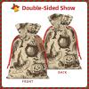 FRESQA Witch Hat Reusable Christmas Gift Bags Cloth Gift Bags For Endearing Presentation-Memorable Moments view 3