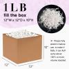 Corlcol 1LB Iridescent Crinkle Cut Paper Shred Filler for Gift Box Bag and Basket On Holidays(Diamond White) view 2