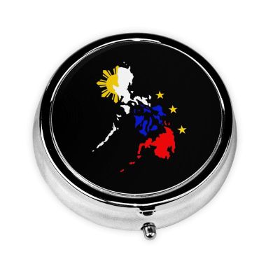 Map of Philippines Round Pill Box Streamline Daily Medication Routine