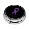 Alzheimers Awareness Round Pill Box Streamline Daily Medication Routine view 2