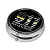 911 Dispatcher Thin Gold Line Round Pill Box Streamline Daily Medication Routine view 2