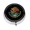 American Flag Mexico Round Pill Box Streamline Daily Medication Routine view 1