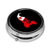 Flag of Tonga Round Pill Box Streamline Daily Medication Routine view 2