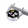 Transgender Pride Rainbow Flag Love LGBTQ Round Pill Box Streamline Daily Medication Routine view 4