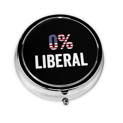0% Liberal Round Pill Box Streamline Daily Medication Routine