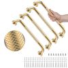 4 Pack 16 Inch Shower Grab Bar, YuanDe Gold Bathroom Grab Bar Handle w/Anti-Slip Knurled Grip, Stainless Steel Bath Balance Bar, 1" Diameter Safety Hand Rail Support,Handicap Injury Elderly Senior view 1