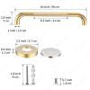 4 Pack 16 Inch Shower Grab Bar, YuanDe Gold Bathroom Grab Bar Handle w/Anti-Slip Knurled Grip, Stainless Steel Bath Balance Bar, 1" Diameter Safety Hand Rail Support,Handicap Injury Elderly Senior view 2