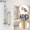 4 Pack 16 Inch Shower Grab Bar, YuanDe Gold Bathroom Grab Bar Handle w/Anti-Slip Knurled Grip, Stainless Steel Bath Balance Bar, 1" Diameter Safety Hand Rail Support,Handicap Injury Elderly Senior view 3