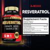 6in1 Trans Resveratrol Supplement with Grape Seed, Milk Thistle, and More - Resveratrol 1000mg - Supports for Immune System, Heart Health, Body Management - 180 Capsules view 2