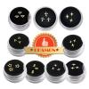 Chamon Gold Plated 18K Tooth Gems - 9 Boxes Cross Star Lightning Design 3mm-5mm Ultra-Thin Decorative Gem for Party and Cosplay DIY view 1