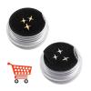 Chamon Gold Plated 18K Tooth Gems - 9 Boxes Cross Star Lightning Design 3mm-5mm Ultra-Thin Decorative Gem for Party and Cosplay DIY view 3