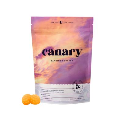 Canary Barrier Booster Vitamin A, D, & K and ZINC Immune Support - Great for Immune Support, Bone Strength, & Cardiovascular Health - Vegan Berry Banana Flavor, 60 Gummies