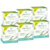 Organyc New Version 100% Certified Organic Cotton Inside and Out Overnight Feminine Pads, Heaviest Flow, Super Absorbency 2.0, 7 Count (6 Pack) view 1