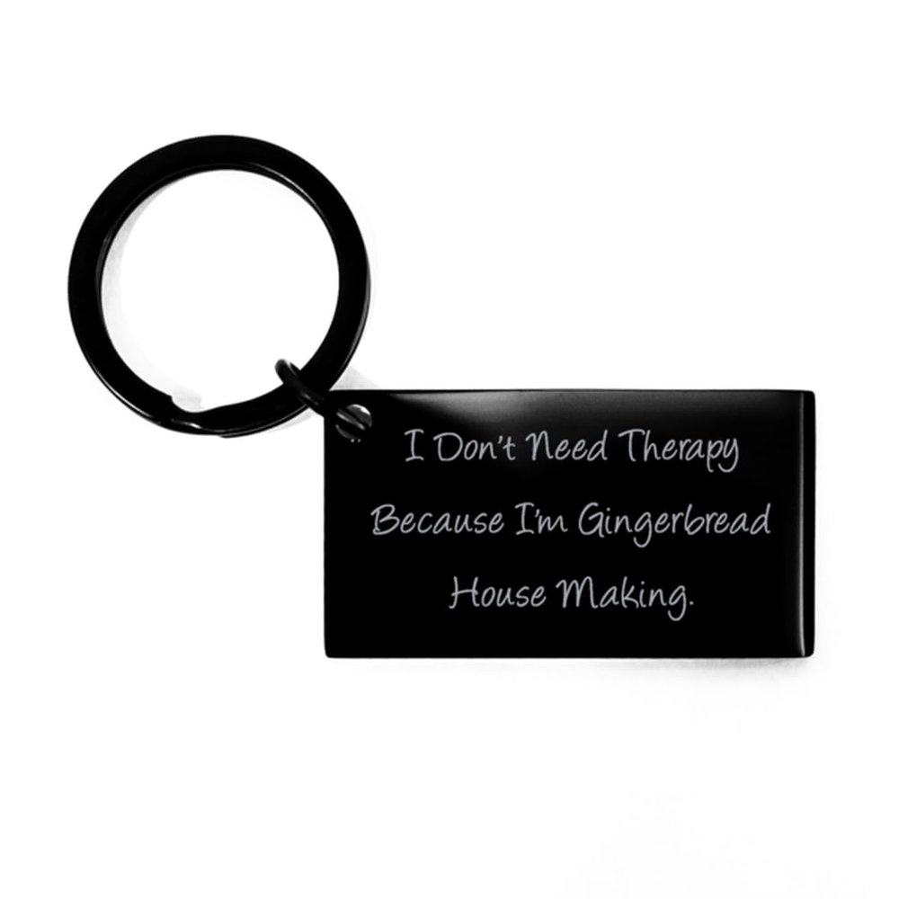 Appreciation Gingerbread House Making Gifts, I Don't Need, Gingerbread House Making Keychain From Friends, Gifts For Friends, Cheap gingerbread house making gifts, Cheap gingerbread houses,