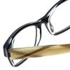 Calabria Ecru Stefani Rectangular Reading Glasses +1.50 Black Clear Brown Men Women view 4