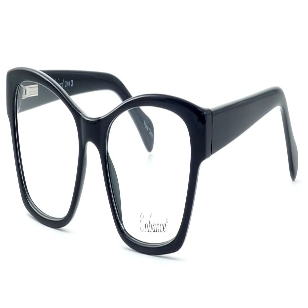 Calabria Enhance 3903 Cat-Eye Blue Light Blocking Reading Glasses +0.75 Black Women
