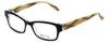 Calabria Ecru Stefani Rectangular Reading Glasses +0.75 Black Clear Brown Men Women view 1