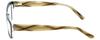 Calabria Ecru Stefani Rectangular Reading Glasses +0.75 Black Clear Brown Men Women view 3