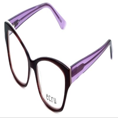 Calabria Ecru Ferry Cat Eye Reading Glasses +3.50 Tortoise Havana Blush Purple Violet Women