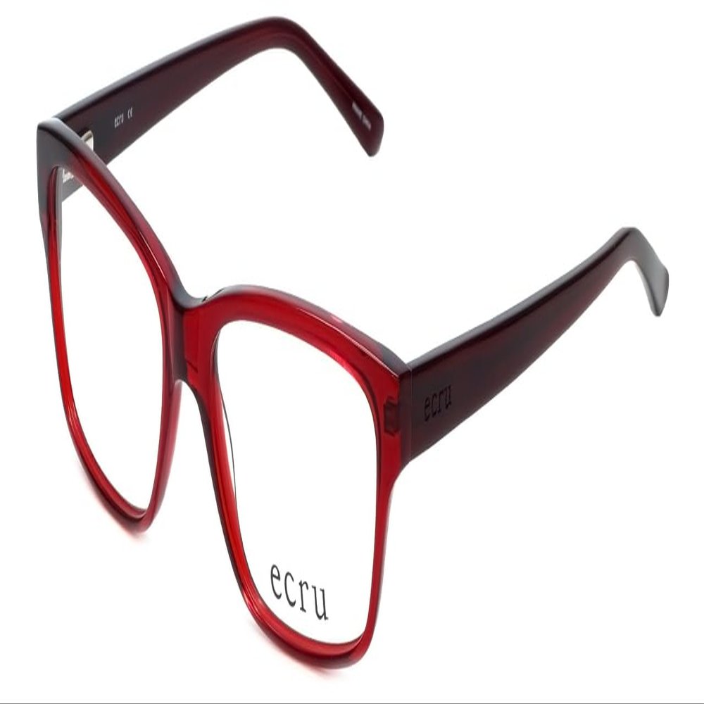 Calabria Ecru Collins Square Reading Glasses +2.00 Red Men Women