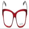 Calabria Ecru Collins Square Reading Glasses +2.00 Red Men Women view 2