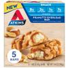 Atkins Peanutty Overload Snack Bar, Protein Snack, High in Fiber, 2g Sugar, 5 Count view 1
