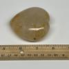 183.6g, 2.6"x2.6"x1.2", Natural Untreated Yellow Healing Quartz Heart Crystal Polished Gemstones from Madagascar, Home Decor, B30545 view 2