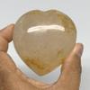 183.6g, 2.6"x2.6"x1.2", Natural Untreated Yellow Healing Quartz Heart Crystal Polished Gemstones from Madagascar, Home Decor, B30545 view 4