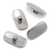 HALLMERS 2 Pairs 12mm x 6mm Wide Titanium Anti Slip Nose Pads Screw Mount Replacement Part - Hypoallergenic Eyeglass Frame Eyeglasses Specs Spectacles view 1