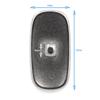 HALLMERS 2 Pairs 12mm x 6mm Wide Titanium Anti Slip Nose Pads Screw Mount Replacement Part - Hypoallergenic Eyeglass Frame Eyeglasses Specs Spectacles view 2