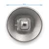 HALLMERS 2 Pairs 8mm Round Solid Titanium Anti Slip Nose Pads Screw On Mount Replacement Part - Anti Allergic Allergy Reading Eyeglass Frame Eyeglasses Non-Slip Specs Spectacles Repair view 2
