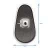 HALLMERS 2 Pairs 12mm x 7mm Rounded Teardrop Solid Titanium Anti Slip Nose Pads Screw On Mount Replacement Part - Anti Allergy Reading Eyeglass Frame Eyeglasses Non-Slip Specs Spectacles Repair view 2