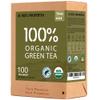 100% Propertea Organic Green Tea Bags,100 Count, Individually Wrapped, Rich in AntioxidantsHot or Iced,Unsweetened,Caffeinated,Deep Taste view 1