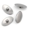 HALLMERS 2 Pairs 12mm x 7mm Oval Titanium Anti Slip Nose Pads Screw Mount Replacement Part - Hypoallergenic Eyeglass Frame Eyeglasses Specs Spectacles view 1