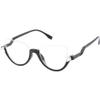 NILZA Cat Eye Eyeglasses Half Rim Reading Glasses Women Computer Readers Semi Rimless Eyewear Fashion Glasses for Ladies (Color : Black, Size : +1.25) view 1