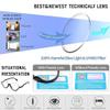 NILZA Cat Eye Eyeglasses Half Rim Reading Glasses Women Computer Readers Semi Rimless Eyewear Fashion Glasses for Ladies (Color : Black, Size : +1.25) view 3